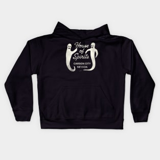 Retro Defunct House of Spirits Carson City Nevada Kids Hoodie